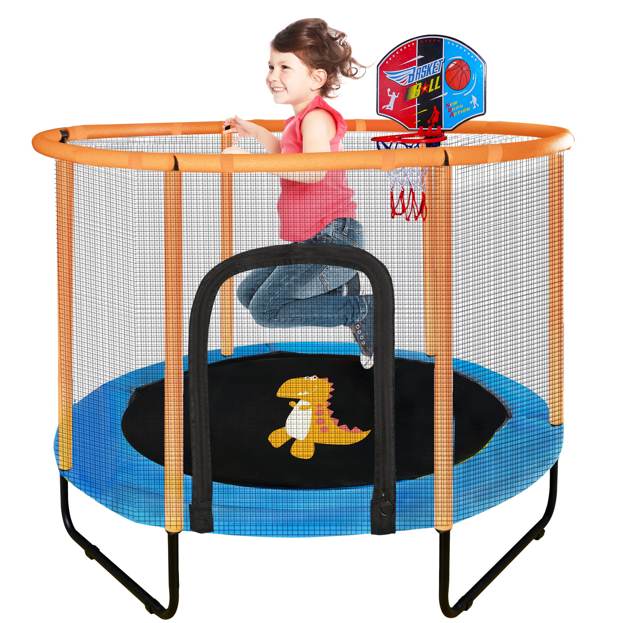 Inside Energy Toys Trampoline For Kids, 5FT Adjustable Toddler