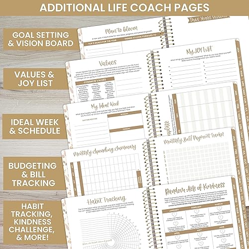 Miniatura 4 de bloom daily planners Agenda calendario del año 2024 (enero de 2024 a diciembre de 2024)  5.5 x 8.25 pulgadas  Agenda semanalmensual con calcomanías
