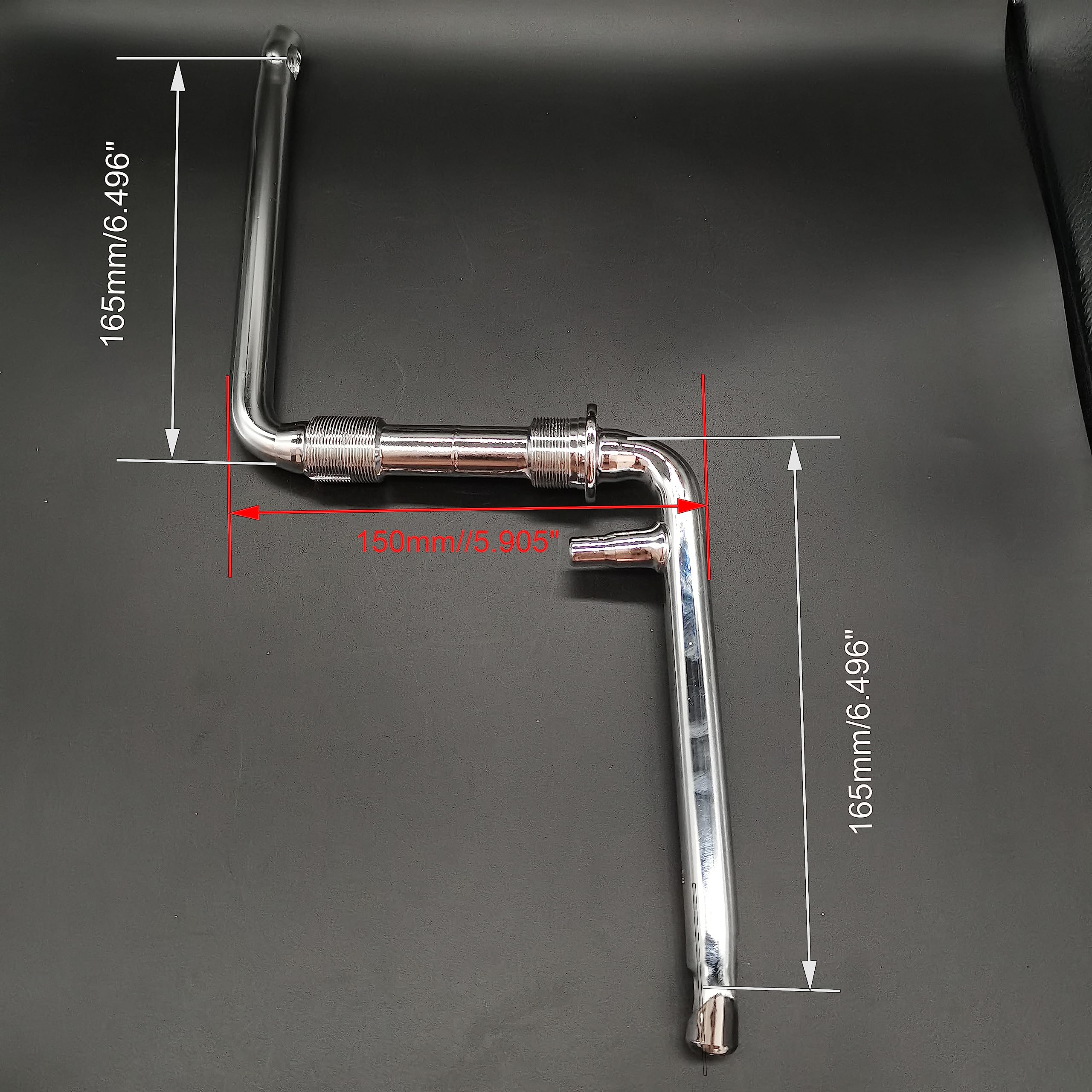 Kit de manivelle à pédale 44T pignon de 5,1 cm de large, manivelle monobloc, pour moteur à 2 temps, vélo motorisé à gaz 48 cc/66 cc/80 cc