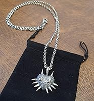 Vista 3 de Baldur Jewelry - Collar con dije de la leyenda de Zelda Hylian Shield Majora para hombres y mujeres - Collar Zelda Anime Cosplay Jewelry Amulet
