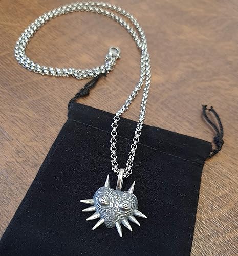 Miniatura 3 de Baldur Jewelry - Collar con dije de la leyenda de Zelda Hylian Shield Majora para hombres y mujeres - Collar Zelda Anime Cosplay Jewelry Amulet -