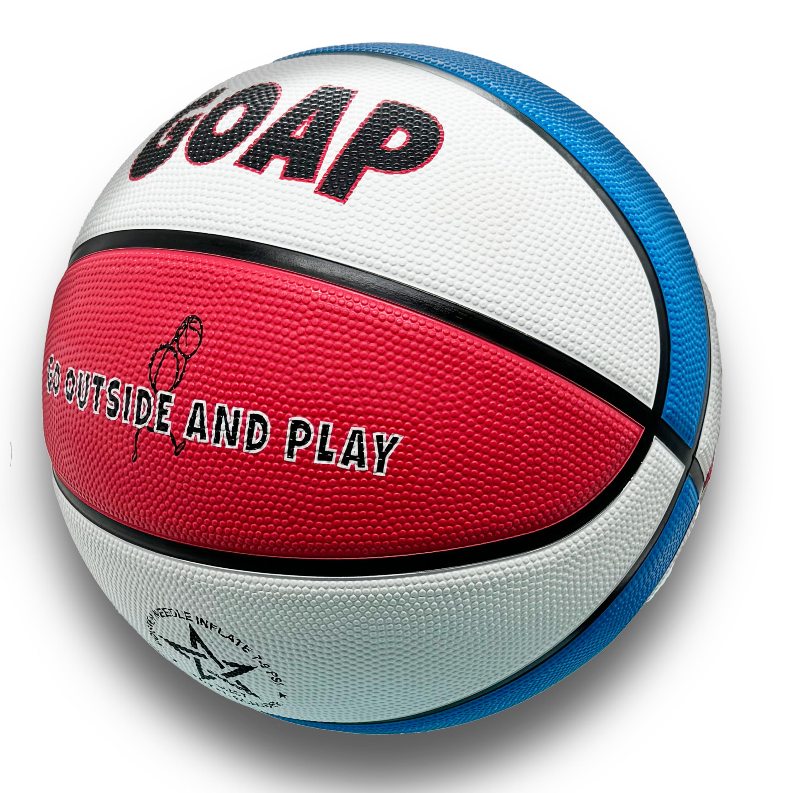 SportimeMax Men's Basketballs, 29-1/2 Inches, Multiple Colors, Set of 6