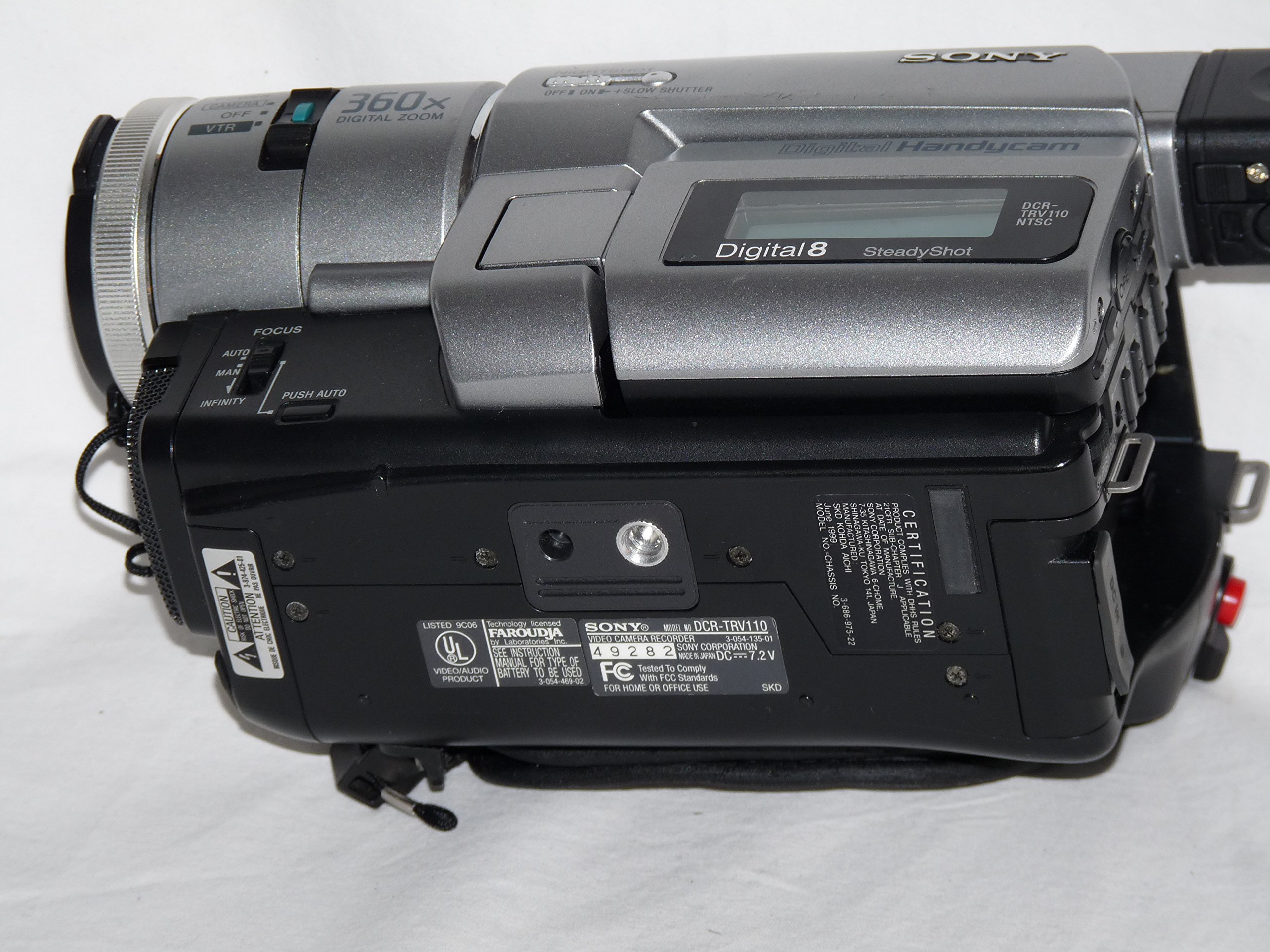 Amazon.com : Sony DCR-TRV110 digital8 NTSC camcorder plays 8mm 