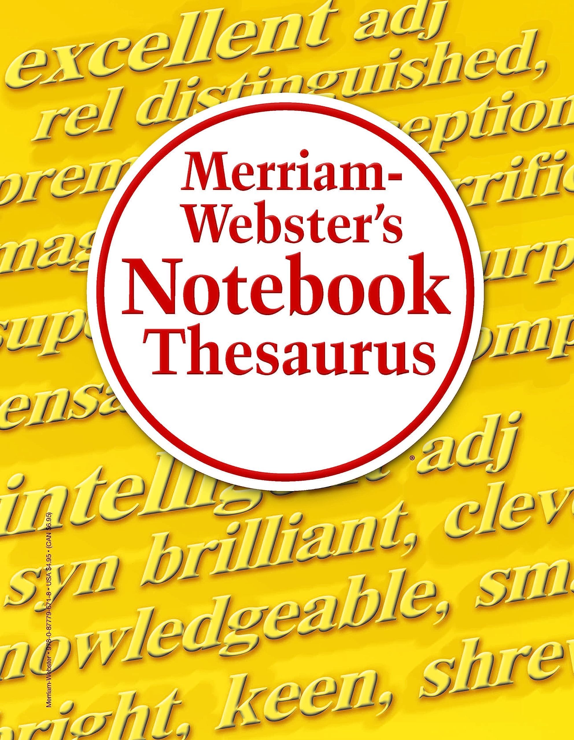 Merriam-Webster’s Notebook Thesaurus - Designed for Students - Fits in a 3-ring binder