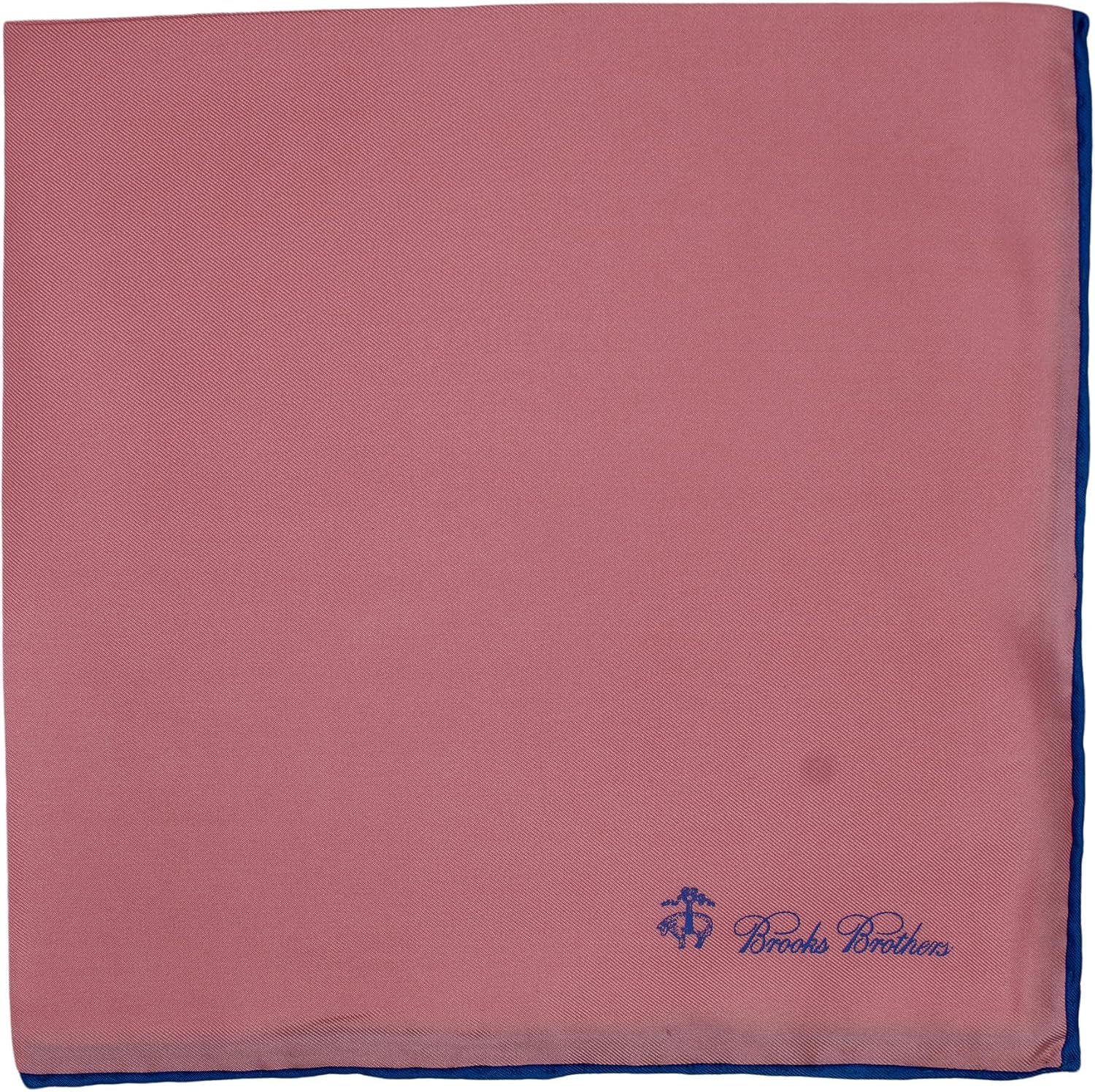 Brooks Brothers Pink Logo Pocket Square
