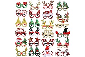 Max Fun Christmas Glitter Party Glasses Frames