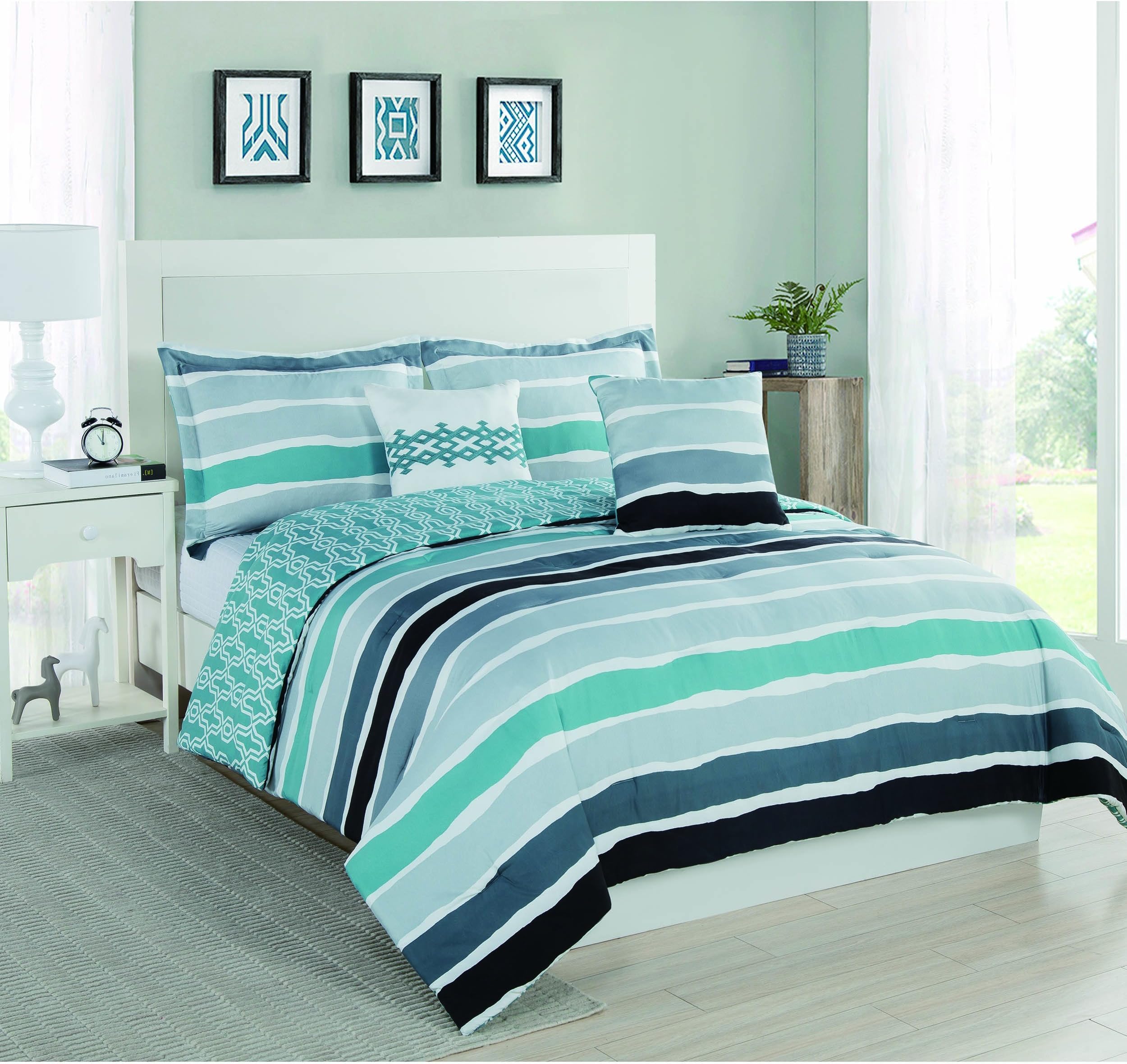 Tie Dye Stripe King 5-Piece Comforter Set