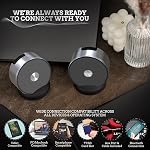 Dual Bluetooth Speakers - Built in Mic for Phone Calls - Multiple Pairing Bluetooth Speakers Set of 2 - Wireless Computer Speakers - TF SD Card Birthday Graduation Gift Idea for Boys Girls Silver