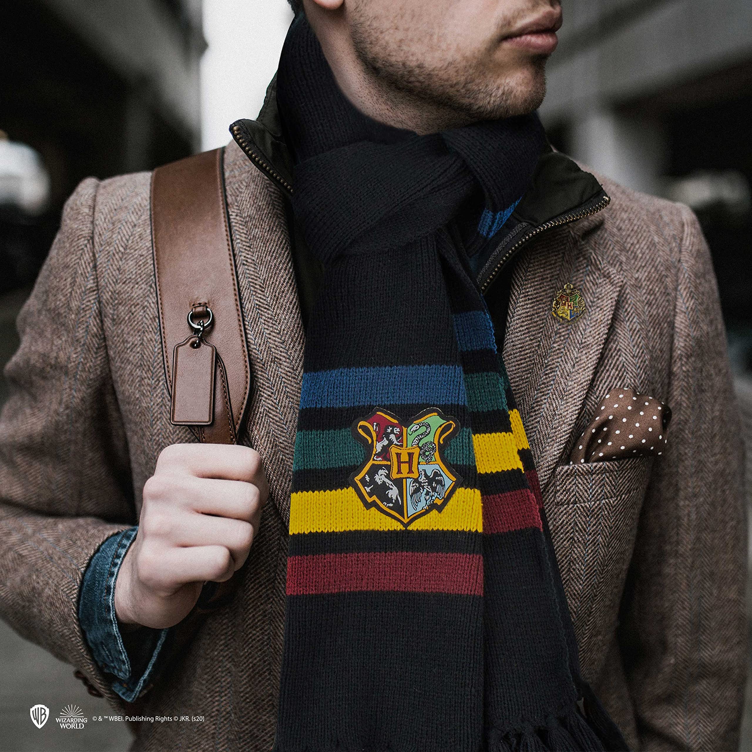 Cinereplicas - Harry Potter - Berretto Effetto Candente - Licenza Ufficiale - Casa Grifondoro - Rosso Brillante & Giallo