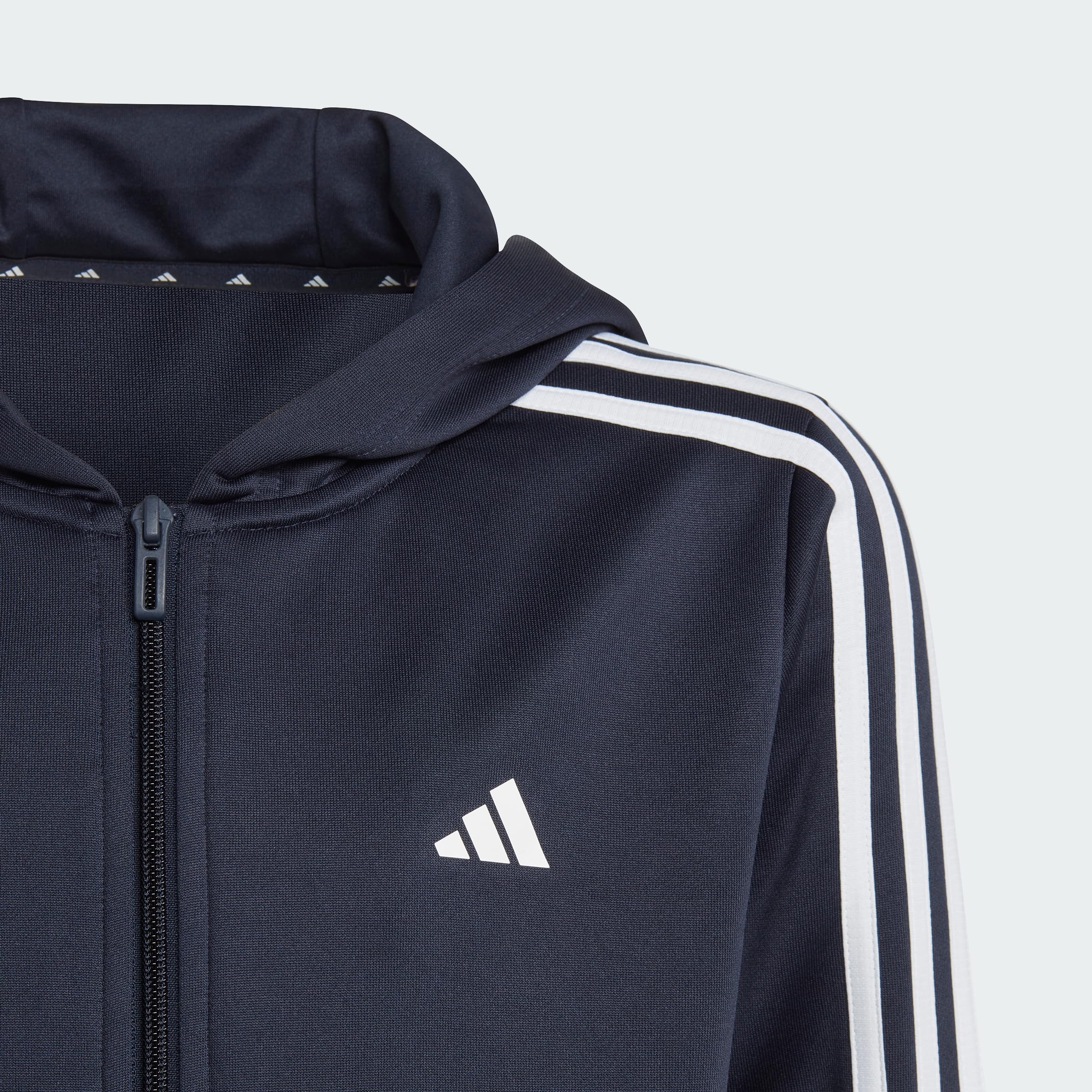 adidas Jungen Train Essentials Aeroready 3-Stripes Regular-fit Full-Zip Hoodie Trainingsjacke mit Kapuze (1er Pack)