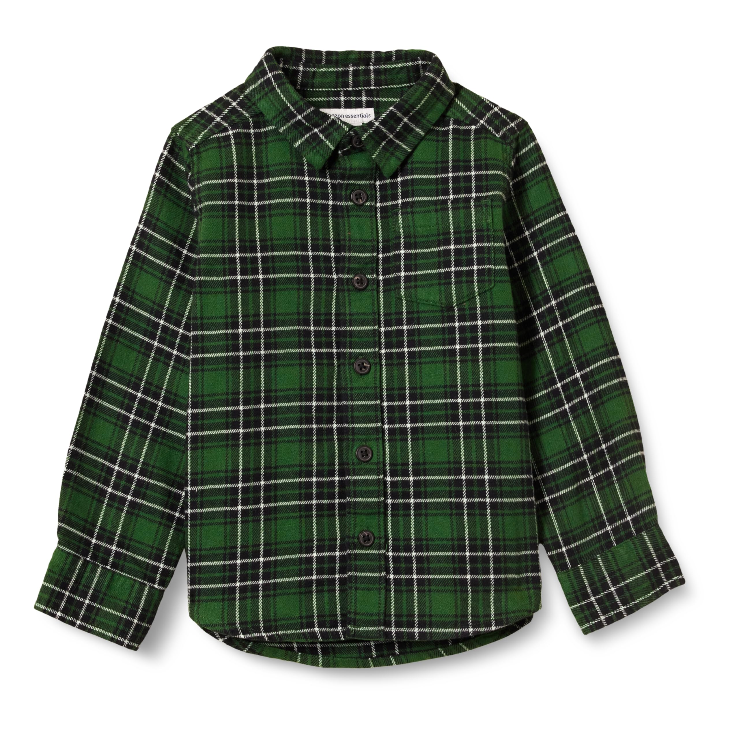 Amazon Essentials Boys and Toddlers' Flannel Button Down Shirt