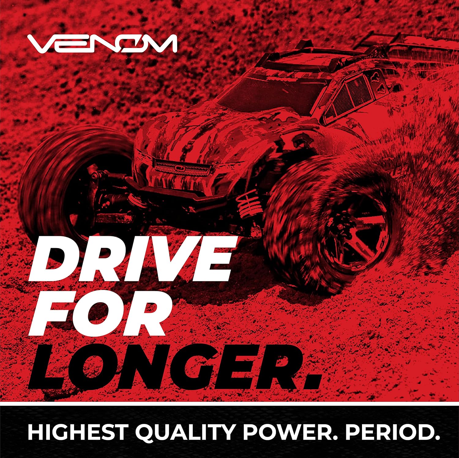 Venom Heavy-Duty 2S LiPo Battery | 25C 2S 5000mAh 7.4V LiPo Battery | High-Performance Hard Case 2S LiPo RC Battery with Universal Plug and Adapter for, Deans, EC3