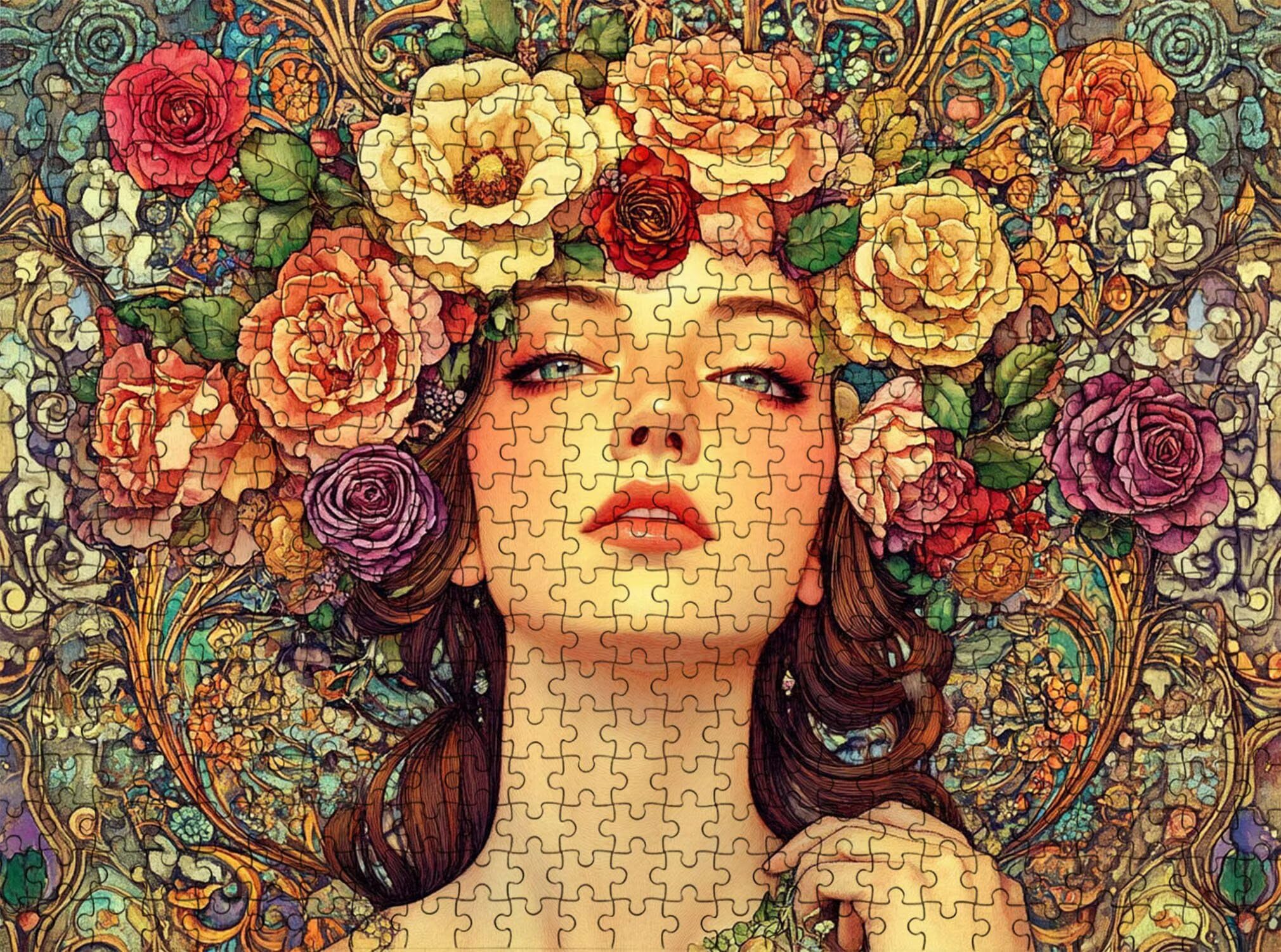 Bellezza pianta Puzzle 2000 Pezzi per Adulti, Puzzle in Legno - Collezione Classica con Poster Incluso -Sfida di Concentrazione e Passatempo Antistress, Gioco Educativo per Famiglia, 99 x 70 cm f0-763