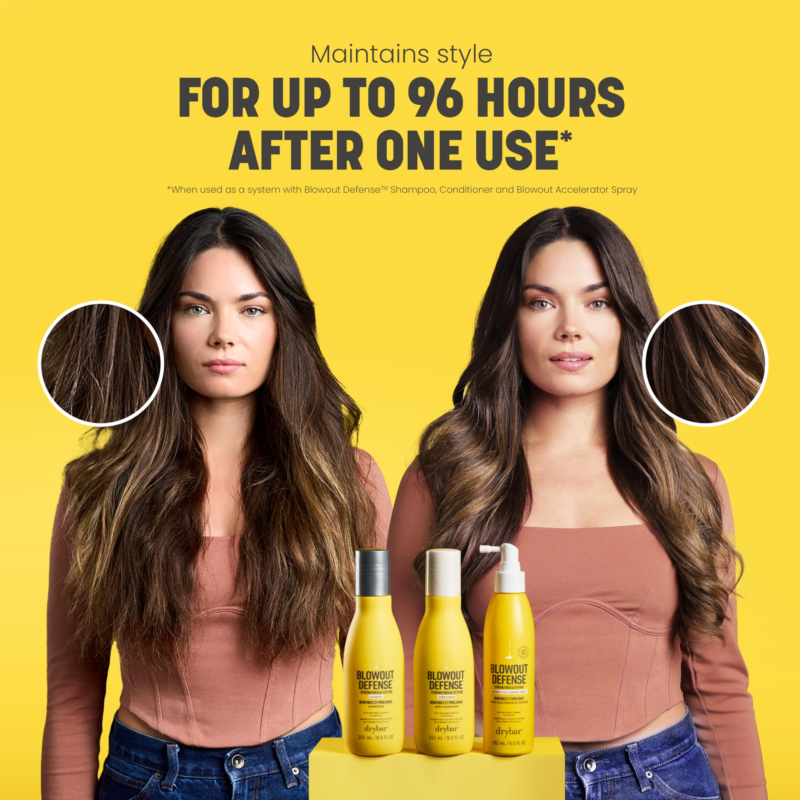 Drybar Blowout Defense Strengthen & Extend Conditioner, Lightweight Texture, Hydrates, Detangles, Reduces Breakage, No Build-Up, Long-Lasting Blowouts