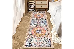 6ft Non-Slip Persian Runner Rug for Bohemian Indoor Hallway