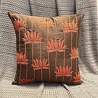 Vista 75 de The HomeCentric Funda de almohada, fundas marrones, fundas de almohada geométricas japonesas ópticas, fundas de almohada de 24 x 24 pulgadas, fundas