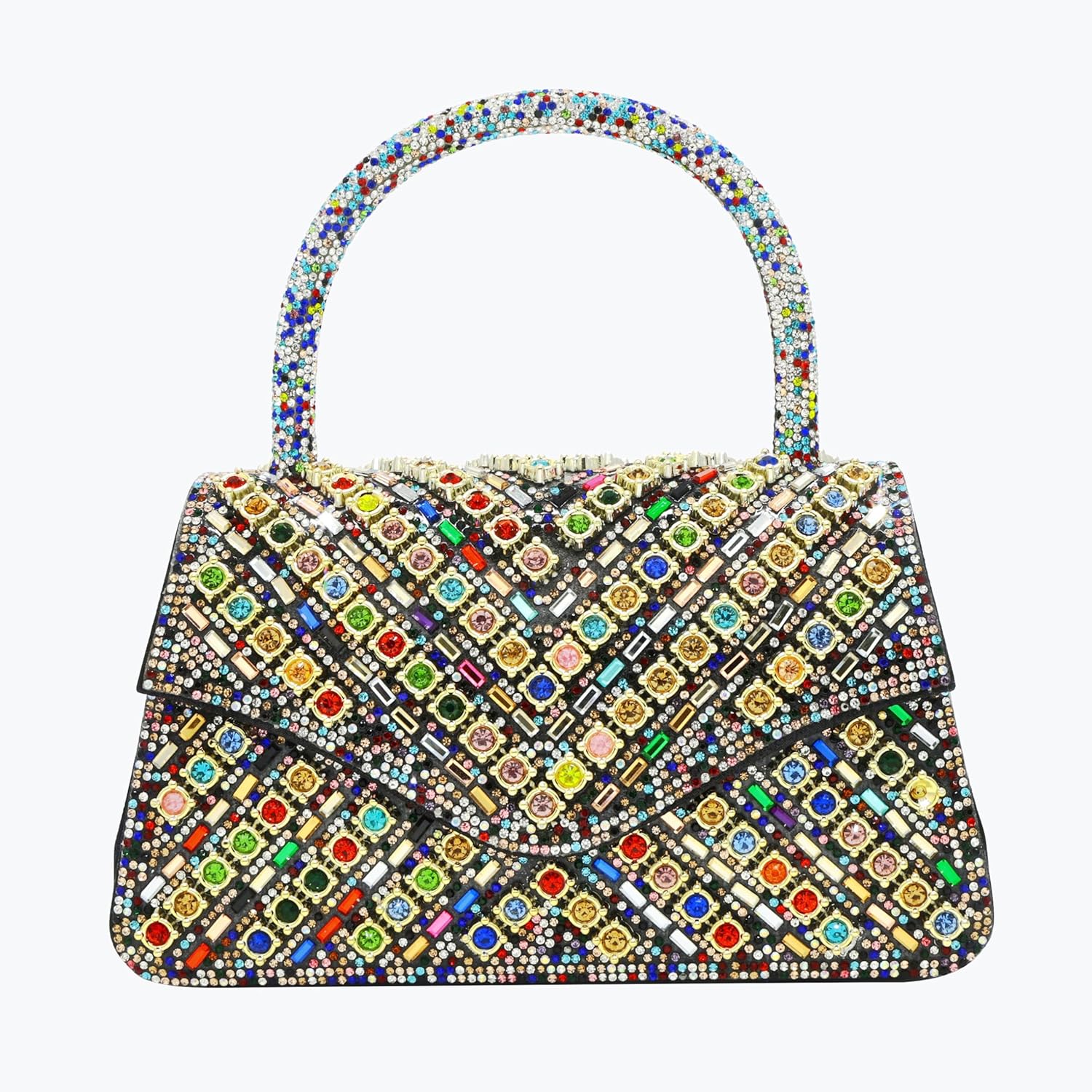 Clutch Purses for Women Sparkly Rhinestones Purses and Handbags for Wedding Party Evening Crossbody Bag with Chain - Image 8