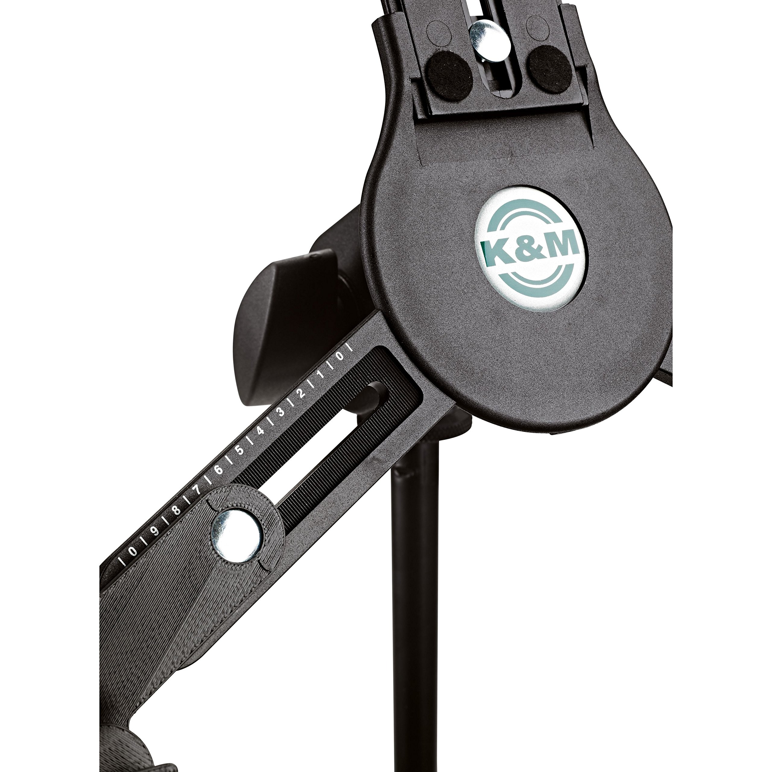 K&M - König & Meyer »19790 TABLET PC STAND HOLDER« Porta tablet universale per treppiedi - Colore: Nero