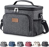 Vista 19 de Lifewit Lonchera reutilizable aislada para hombres, lonchera para mujeres, hielera portátil, congelable, suave, a prueba de fugas, con correa