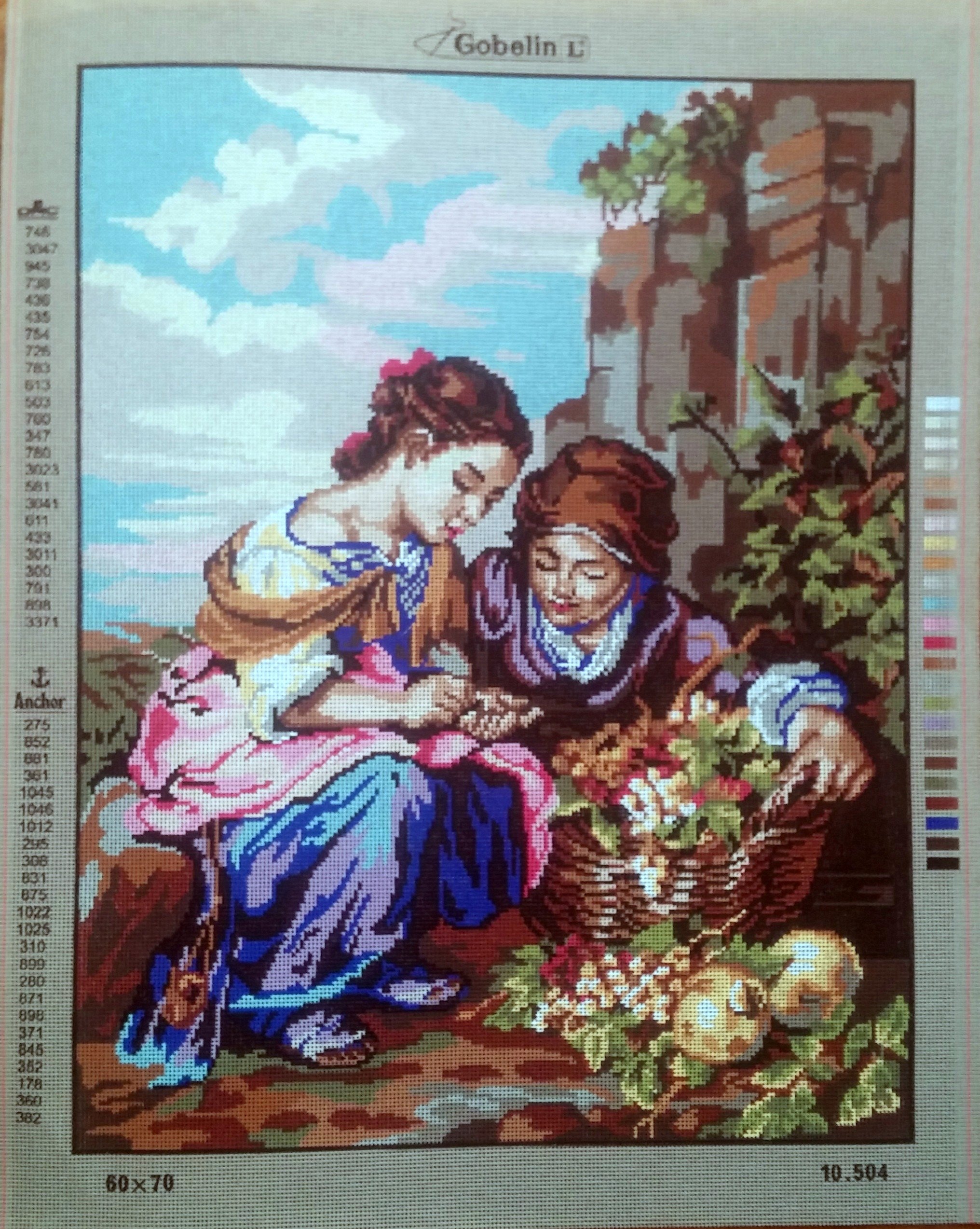 GOBELIN L THE LITTLE FRUIT SELLER BY BARTOLOME MURILLO NEEDLEPOINT CANVAS