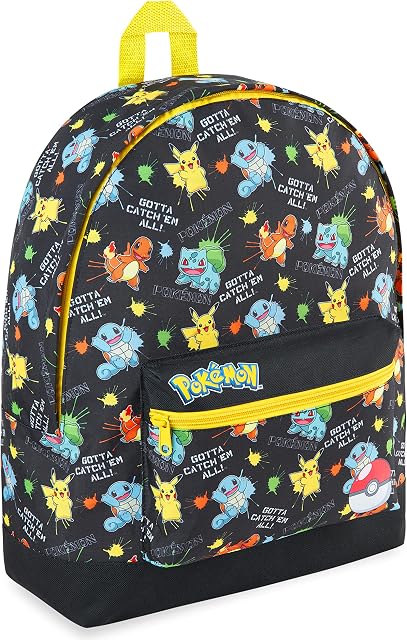Pokemon plecak dziecięcy tornister chłopcy dziewczęta nastolatki Pikachu Eevee Pokeball