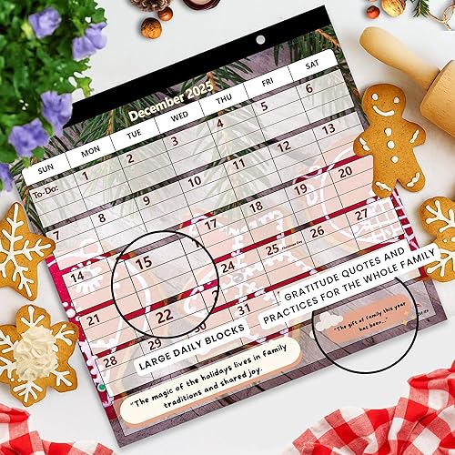 Miniatura 6 de StriveZen - Calendario de nevera 2024 2025 por StriveZen, magnético, mensual de 10 x 10 pulgadas, académico, refrigerador, escritorio, regalo,