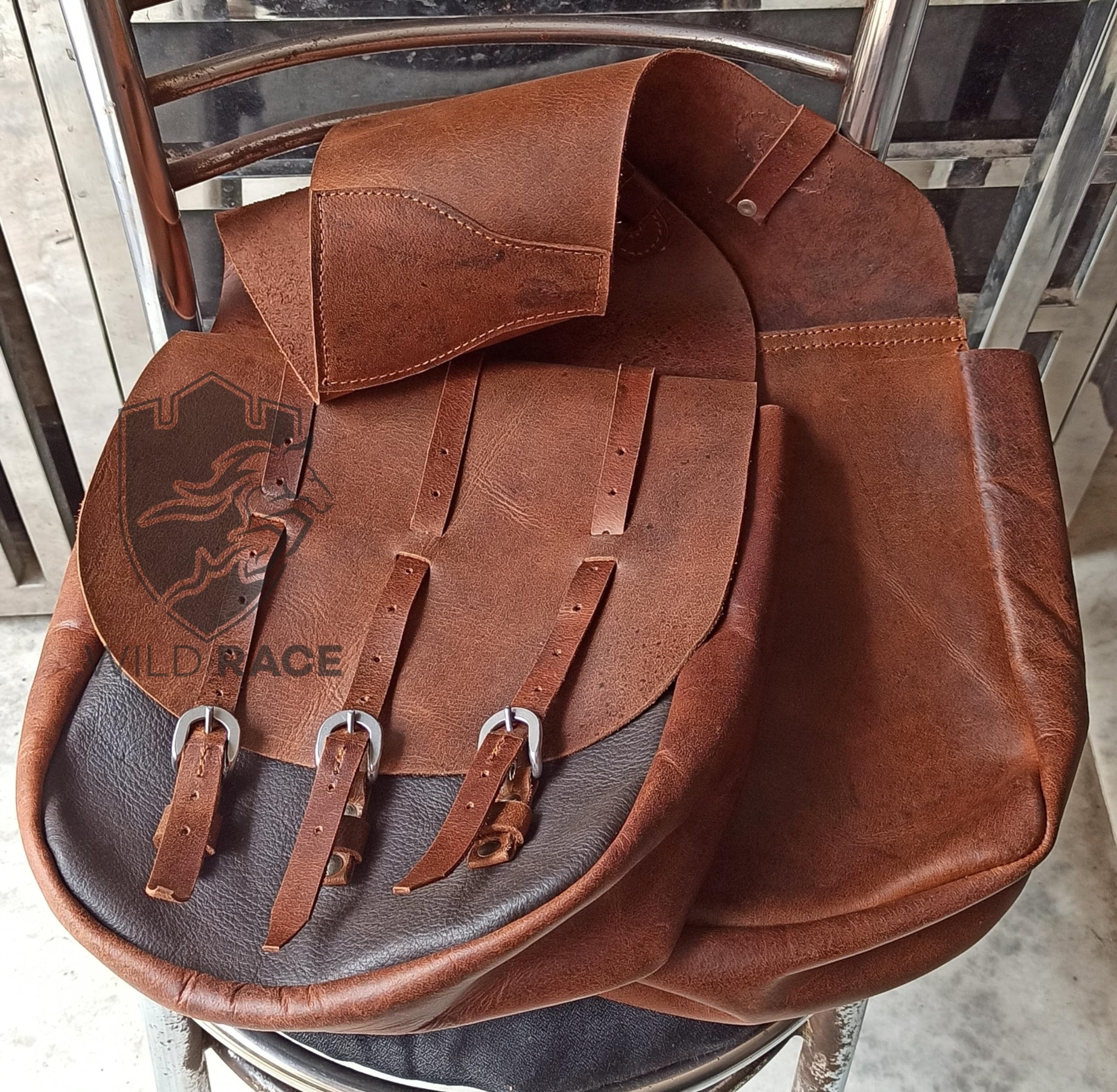 Einzel-Hornsatteltasche Braun - Satteltaschen Fu00fcr Westernsu00e4ttel - - Passion Pferdesport