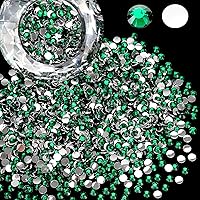 Vista 11 de Bolsa al por mayor de 3000 piezas de 4 mm de brillantes de imitación de resina con parte posterior plana, brillantes de resina redondos Siam claros