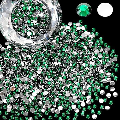 Miniatura 11 de Bolsa al por mayor de 3000 piezas de 4 mm de brillantes de imitación de resina con parte posterior plana, brillantes de resina redondos Siam claros