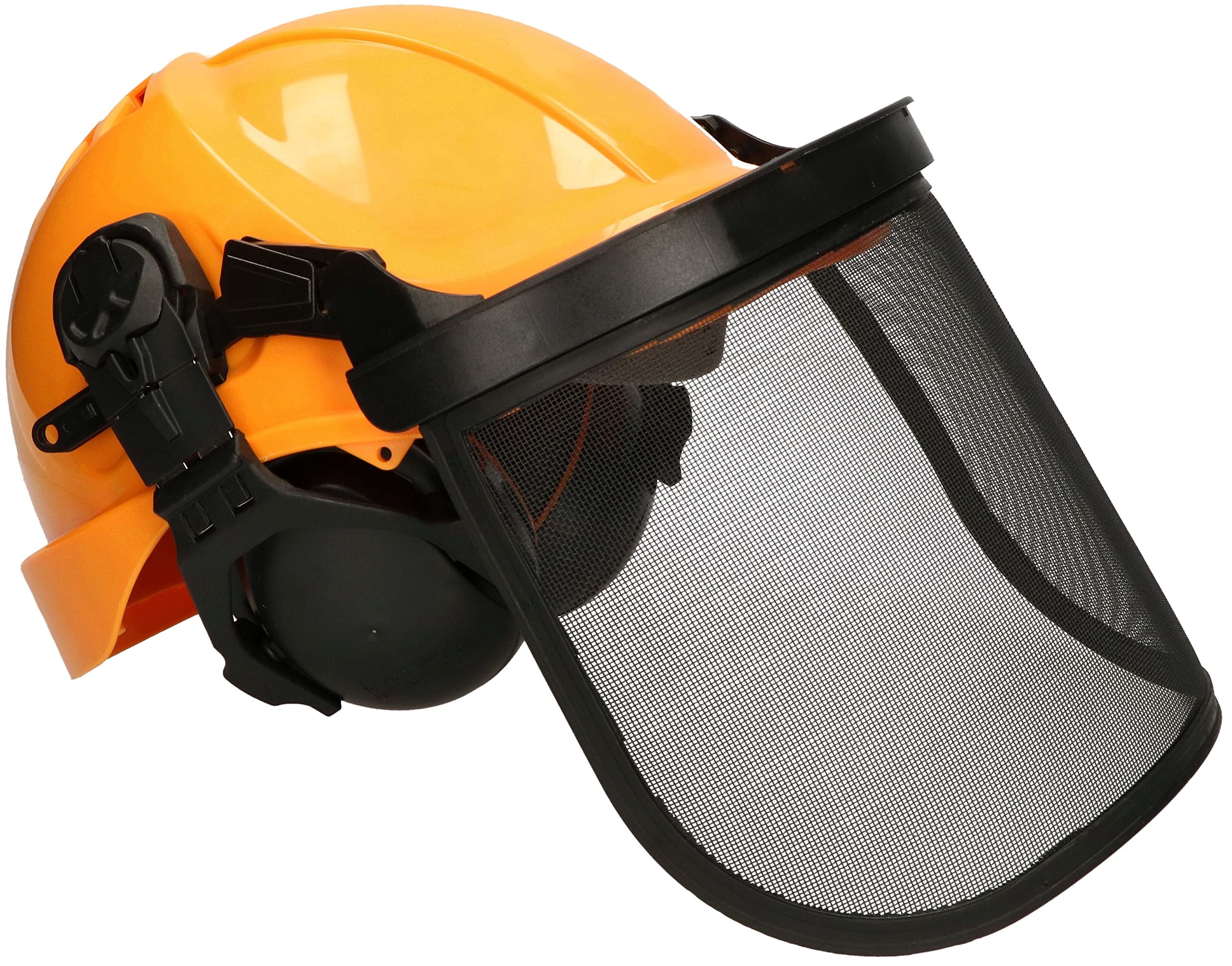 KOTARBAU® Casco de protección con Visera de Red, Protector Facial y Protector auditivo, Casco de Seguridad para construcción, Casco de Trabajo, protección Forestal, Casco Ajustable para Motosierra
