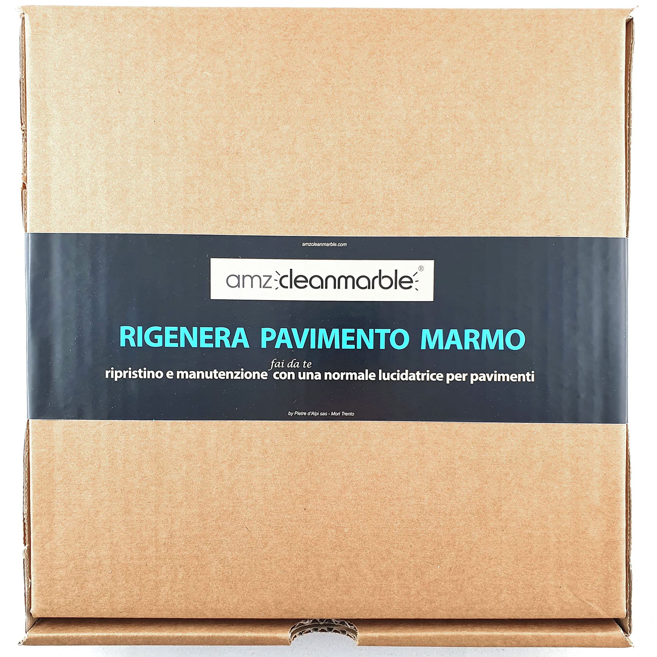 BMC Rigenera Pavimento Marmo kit 5” per utilizzare una normale lucidatrice domestica come levigatrice con dischi abrasivi e lucidanti 125mm per riportare a specchio pavimenti in marmo opachi