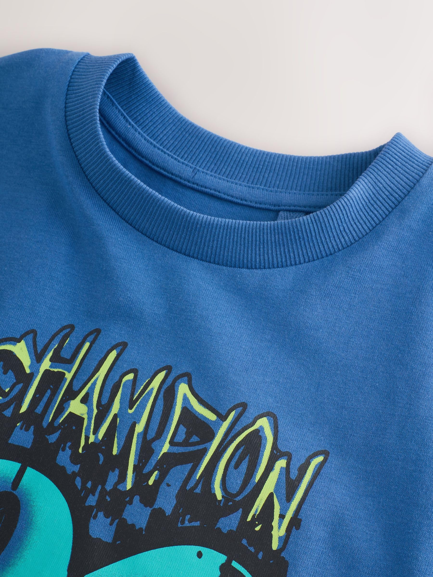 NEXT Niños Pack de 3 Camisetas de Manga Corta de Corte Holgado con Estampado gráfico