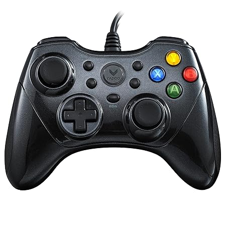 Rapoo V600 Ergonomic Vibration Shock Controller Gamepad (Black)
