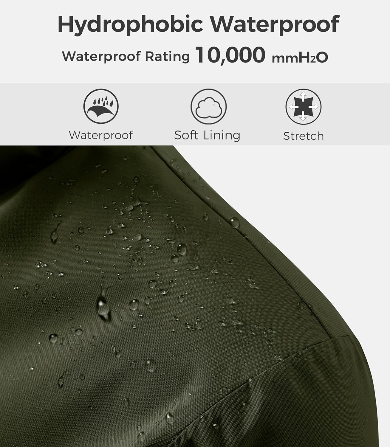 wantdo Women's Lightweight Rain Jackets Waterproof Long Raincoats with Hood Trench Coats Windbreaker - Image 4