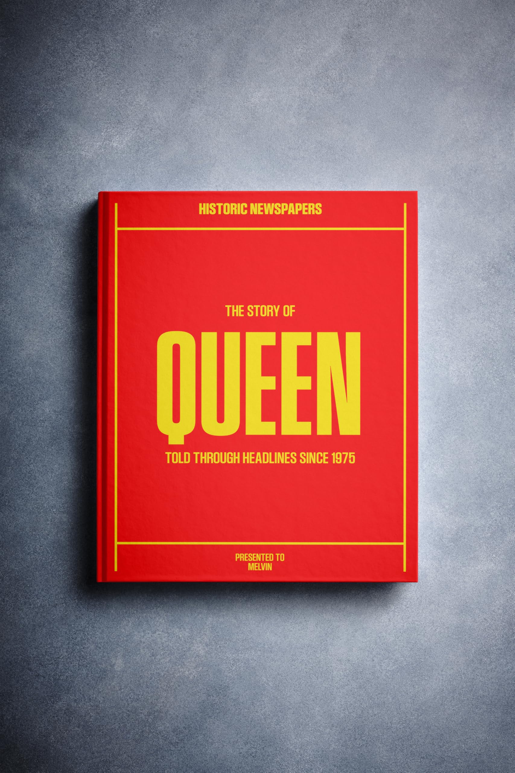 Historic Newspapers - Queen Music Newspaper History Book, Icons and Legends of British Music Gift - Keepsake Books - We Will Rock You! for Music Lovers (Queen) โ image 1