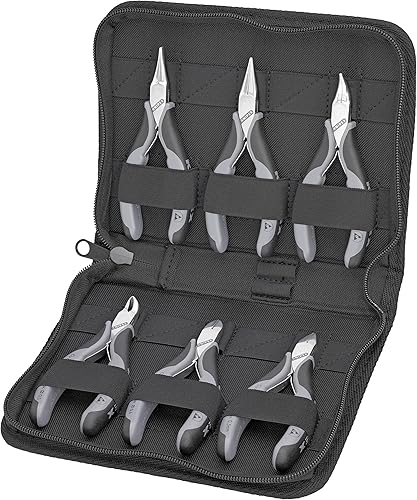 KNIPEX Juego de herramientas ESD de 6 piezas en bolsa con cremallera