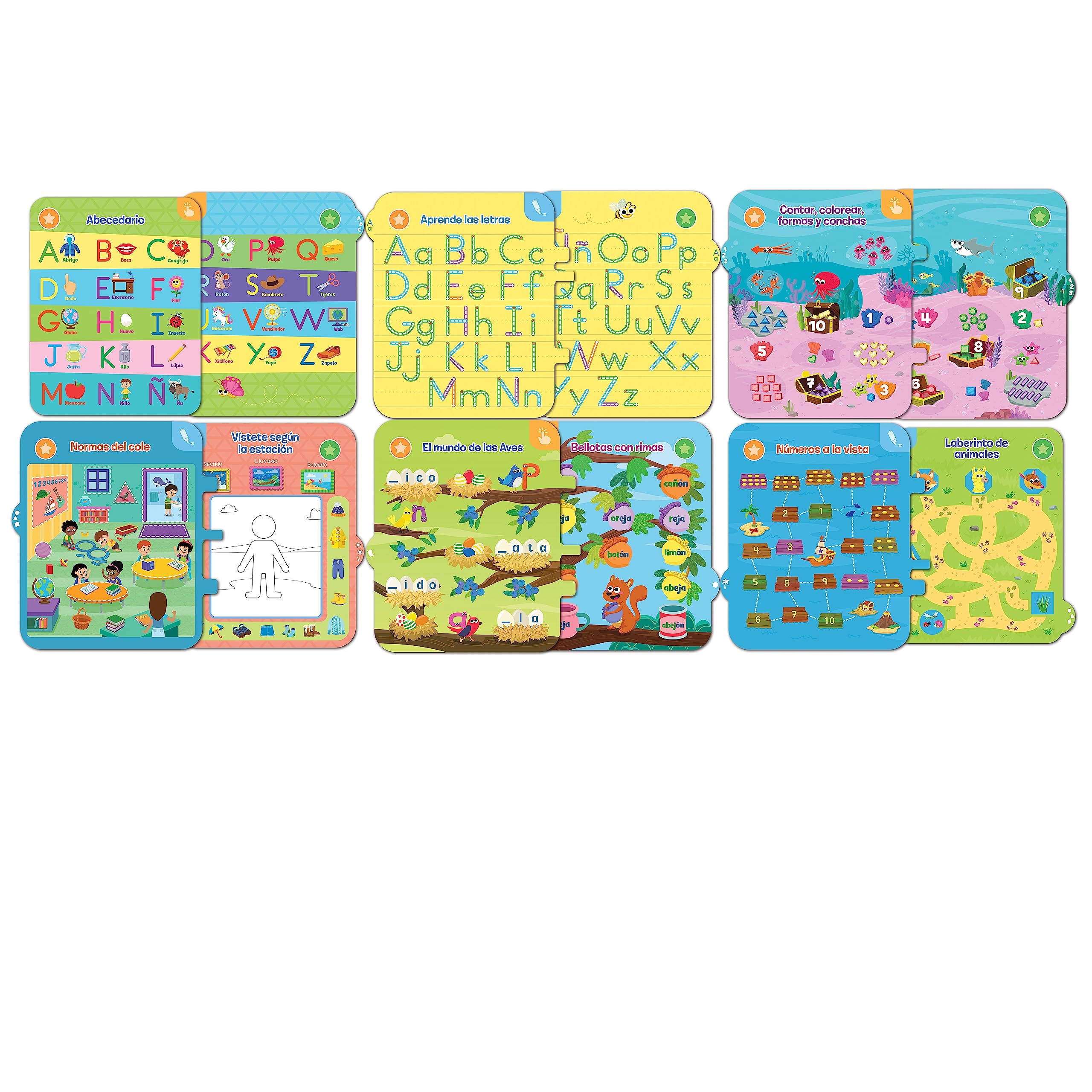 VTech - Libro de los 100 aprendizajes, Juguete Educativo Interactivo para niños +3 años, Aprende a Escribir, Versión ESP