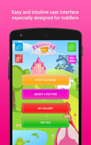 Princesa Livro de coloração para crianças, jogo de colorir para meninas, jardim de infância e de cri