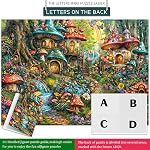 Puzzles pour adultes 1000 Pièces, Interlock Lettre parfaite au dos Pas de poussière, Décor Maison Jouet cadeau de fête pour les hommes Femmes Aînés, 1:1 Affiche - Jardin des champignons