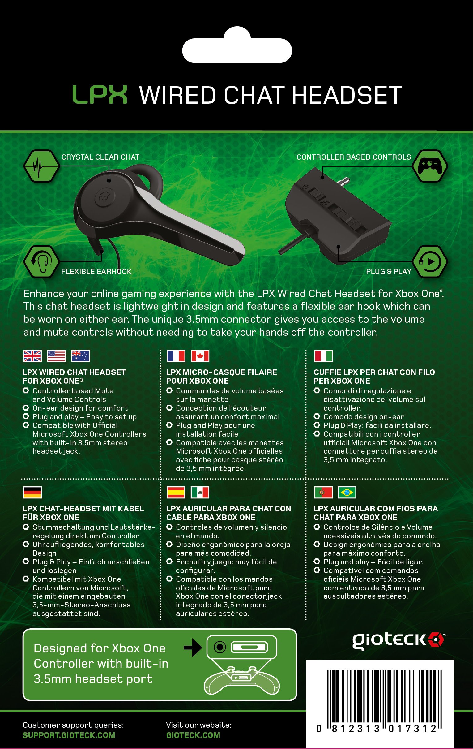Gioteck - LPX Wired Chat Headset (Xbox One)