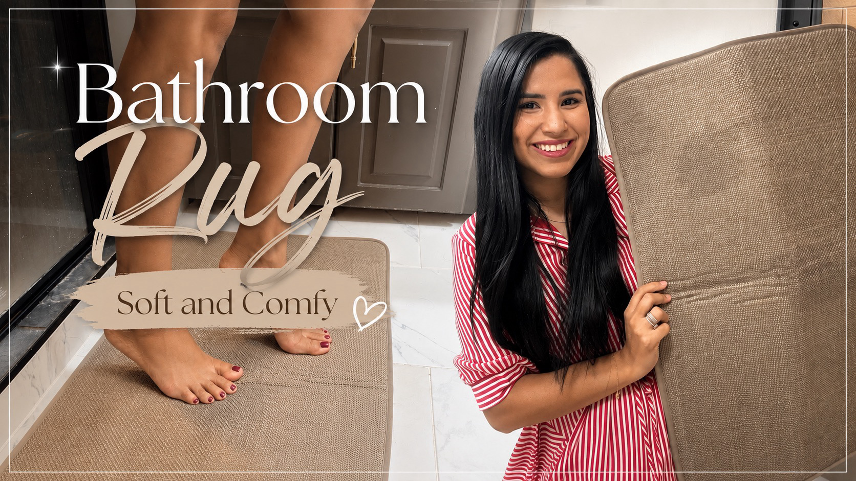 New bathroom mat, soft and absorbent