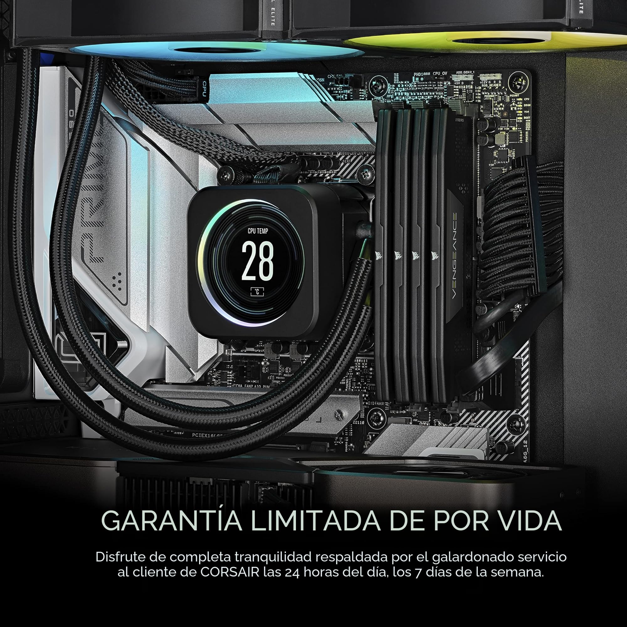 Corsair Vengeance DDR5 32GB (2x16GB) 6000Mhz C36 Memoria per Desktop (Regulación de Voltaje a Bordo, Perfiles XMP 3.0 Personalizados, Factor de Forma Compacto, Optimizadas para Intel) Negro