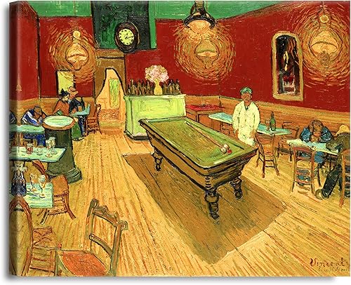 Miniatura 969 de A&T ARTWORK The Starry Night de Vincent Van Gogh. Tamaño del marco: 36 x 30 pulgadas, tamaño de la imagen: 30 x 24 pulgadas, reproducciones clásicas