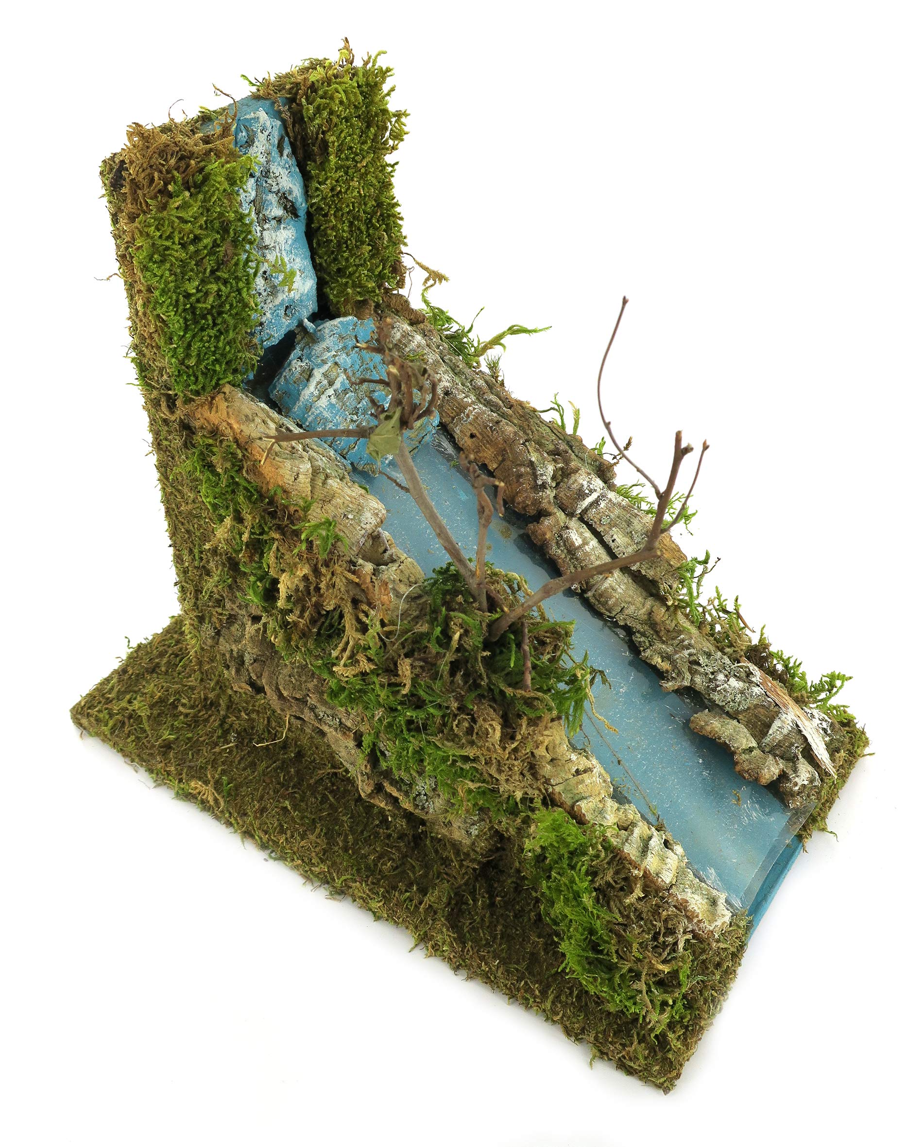 Bertoni Rapide de Rivière pour Crèche | Produit Italien | 15x21x23,5 cm
