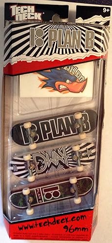 Tech Deck 3-board Set Plan B con pegatinas