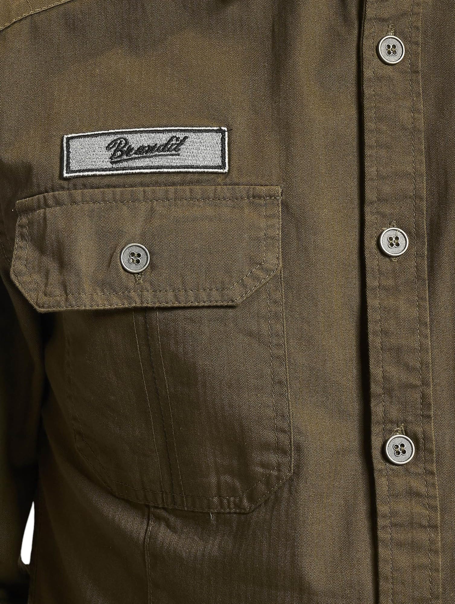 Brandit Luis Vintage Shirt Long Sleeve Camicia Elegante Uomo (Pacco da 1)