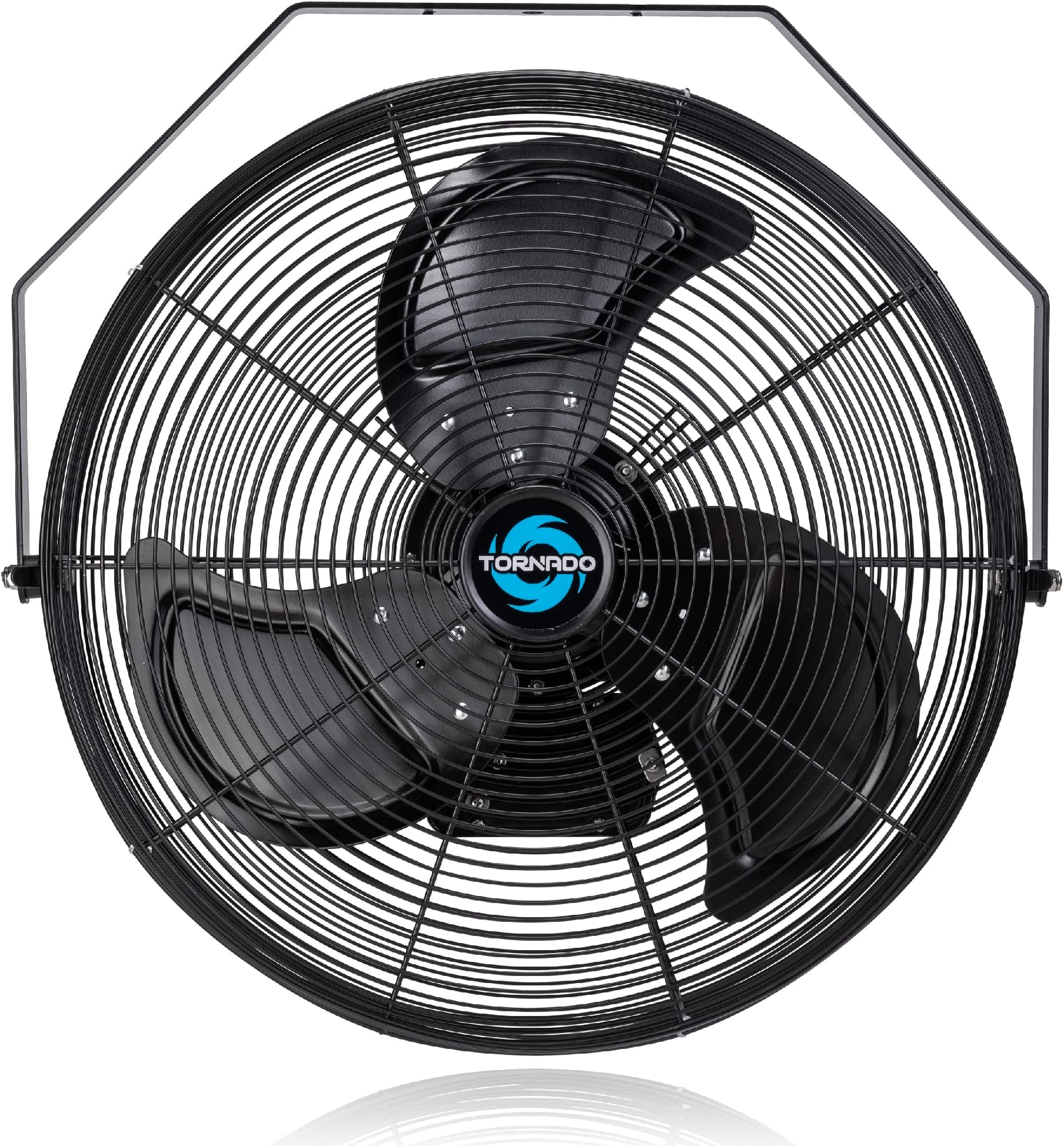 Tornado 20 Inch Outdoor Rated IPX4 Water-Resistant High Velocity Fan Industrial Workstation Wall Mount Fan For Commercial, Industrial, Residential, Greenhouse Use 3 Speed 4750 CFM UL Safety Listed