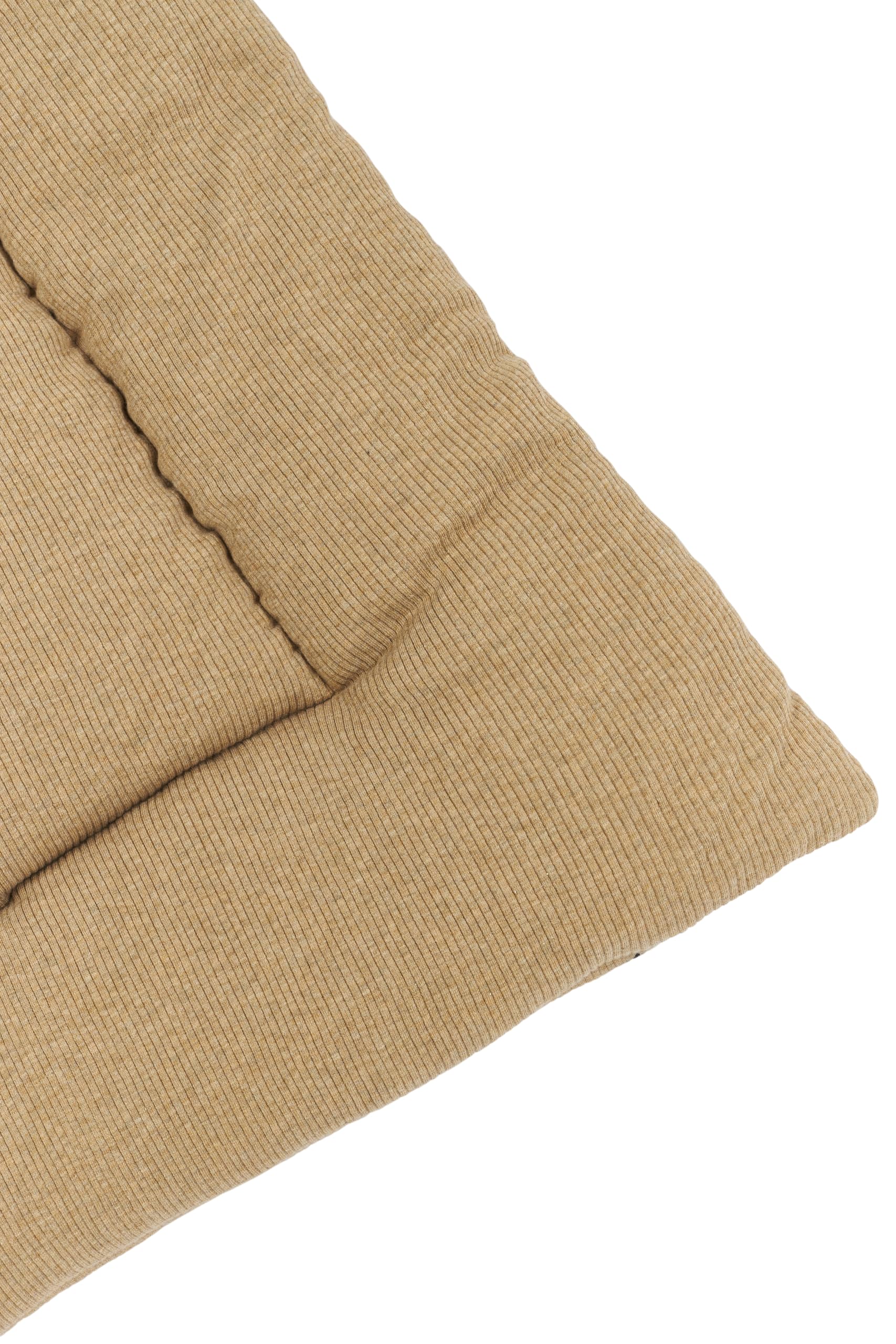 Meyco Laufgittereinlage Rib Mini Spot, Krabbelmatte Baby (80 x 100 cm, Babyzubehör, Spielmatte für Laufstall, hochwertige Babydecke), Toffee Melange