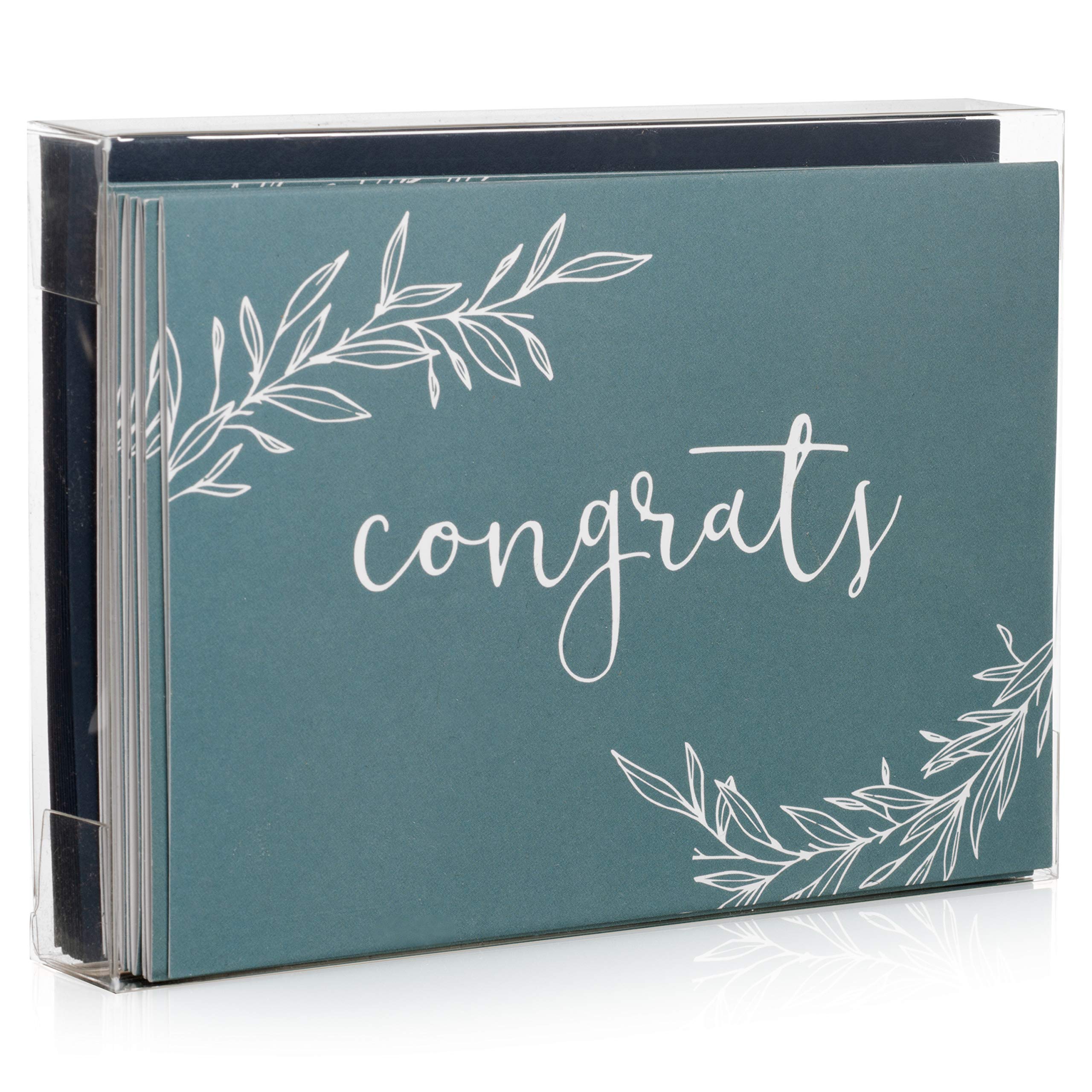 Jot & Mark Congratulations Cards (10 Cards and envelopes per Set) | Perfect for Graduations, Weddings, Engagements, and More