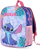 Vista 1 de Disney Mochilas Stitch para niñas, mochila Elsa Minnie Mouse, Azul (Stitch)